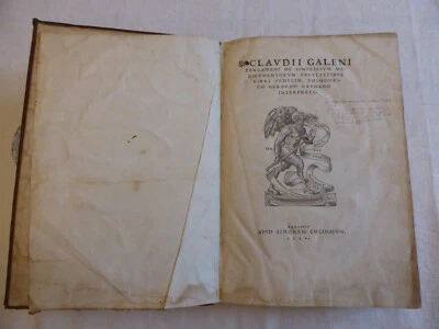 Livre de medecine ancien Claude Gallien 1530 in-folio - Photo 1/4