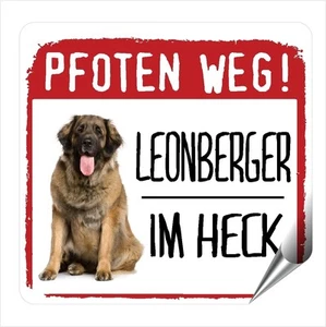 Auto Aufkleber REFLECTIVE LEONBERGER PFOTEN WEG Hunde BY SIVIWONDER - Bild 1 von 1