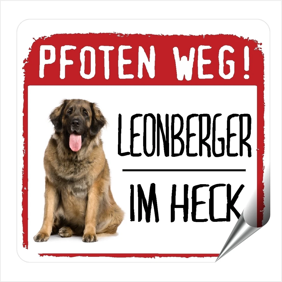 Auto Aufkleber REFLECTIVE LEONBERGER PFOTEN WEG Hunde BY SIVIWONDER - Bild 1 von 1