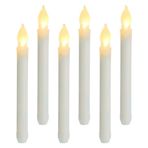 6 Pcs LED Electronic Candle Christmas Decor Flameless Candlesticks - Picture 1 of 11