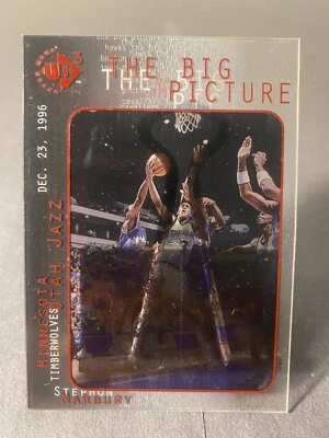 1997-98 UD3 The Big Picture Stephon Marbury Clear Acetate Timberwolves - Image 1 of 2