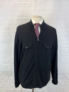 Michael Kors Men's Black Solid Cotton Sweater L $125 - Picture 1 of 9