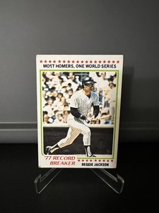 1978 Topps - Record Breaker #7 Reggie Jackson