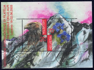 2003 Switzerland SC# 1152 - Stamp Exhibition - Souvenir Sheet of 2 - Used - Picture 1 of 2