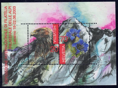 2003  Switzerland SC# 1152 - Stamp Exhibition - Souvenir Sheet of 2 - Used - Image 1 of 2