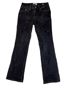 Jones New York Jeans Women's Black Wash Bootcut Embroidered Pockets Size 8 - Picture 1 of 8