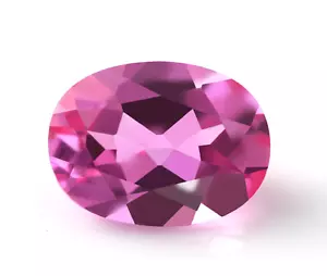 Piedras sueltas facetadas ovaladas de corindón de zafiro rosa creado en laboratorio (4x3 mm - 20x15 mm) - Imagen 1 de 2