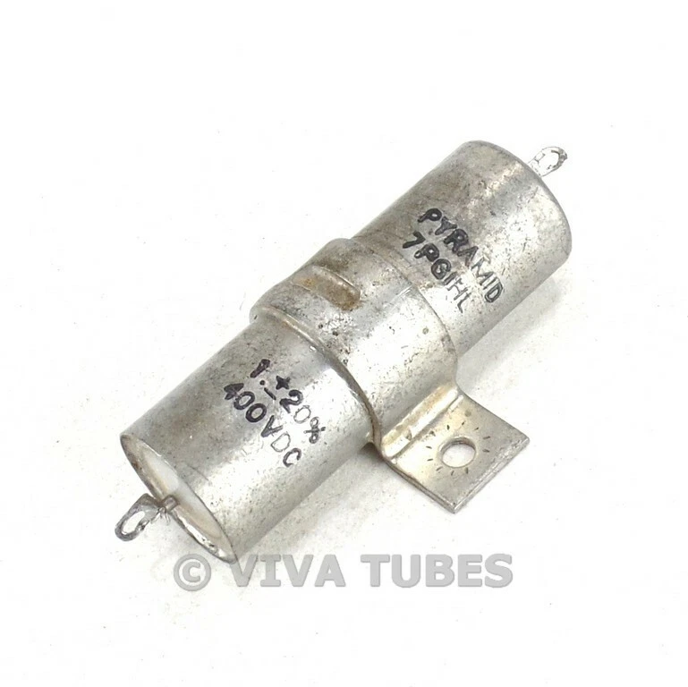 Vintage Pyramid 7PGIHL Paper-In-Oil Capacitor 1.0 uF 400 VDC - Image 1 of 1