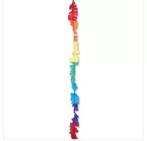 Premier Kites 25 Ft X 6 in. Fuzzi Tail - Rainbow - Picture 1 of 3