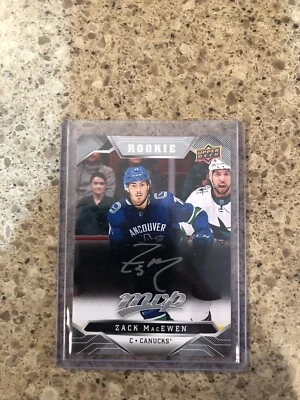 Zack MacEwen 2019-20 UD MVP Script Auto Rookie - Image 1 of 2