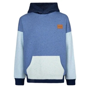 Hurley Boys Color-Block Fleece Pullover Hoodie Size S (8-10) Blue/Navy/Teal NWT - Picture 1 of 9