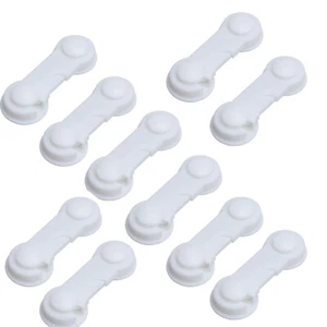 10Pcs Child Baby Cupboard Cabinet Safety Locks cabinet Door Drawer Safety Lock - Picture 1 of 12