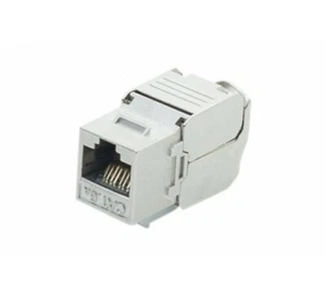 Anschlussbuchse RJ45 Cat.6a FTP Keystone-Format Network Jack Verbinder Modul - Bild 1 von 1