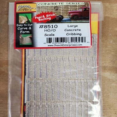 Cuna de pared de hormigón grande flexible O/HO 3-3/4" x 12" Chooch 8510 modelo RR Foto 1 de 2