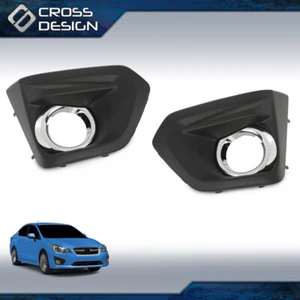 Juego de bisel de luz antiniebla apto para 12-14 Subaru Impreza 57731FJ020 con borde negro brillante - Imagen 1 de 12
