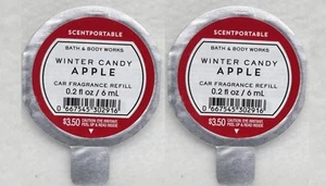 2 Bath & Body Works Scentportable WINTER CANDY APPLE Oil Refill Car Vent Visier - Bild 1 von 1