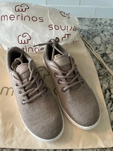 Merinos Australian Grey Merino Wool Womens Sneakers Lace Up Shoes Size 7 - Picture 1 of 10