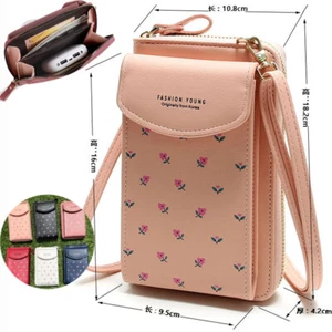 Mini Crossbody Bags for Women Flower Shoulder Wallet Cellphone Purse Best Gifts - Picture 1 of 20