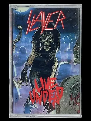 SEALED, Slayer – Live Undead, CRC, Remastered, audio cassette, SCARCE, US, 1993 - Image 1 of 4