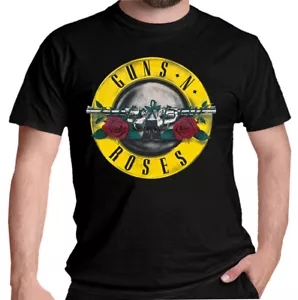 Guns N Roses T Shirt Classic Logo Official Rock Licensed Tee Black New S to 5XL - Picture 1 of 37