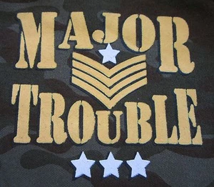 1st First Camouflage Mother's Father's Day 4th Major Trouble One Piece 18 Mos   - Picture 1 of 24