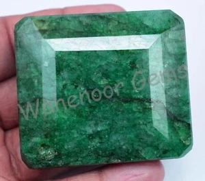 Piedra preciosa natural enorme esmeralda verde certificada de 780,0 quilates extraída en la tierra grado museo - Imagen 1 de 6