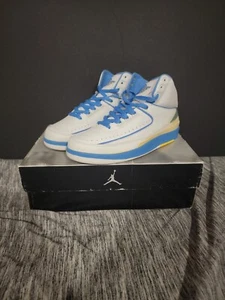 Vintage Nike Air Jordan 2 Carmelo 2004 Retro weiß blau 308308 141 Größe 9,5 - Bild 1 von 13