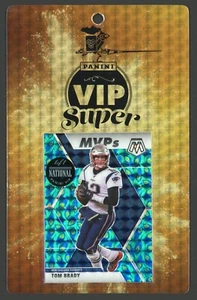 2020 Panini Mosaic Peacock Tom Brady 1/1 SUPER VIP PARTY Superfractor Gold Vinyl - Bild 1 von 3