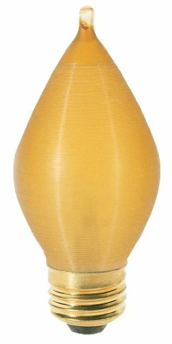 Satco S2716 120V Medium Base 40-Watt C11 Light Bulb, Amber Spun - Image 1 of 1