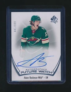 ADAM BECKMAN 2021-22 SP AUTHENTIC FUTURE WATCH RC AUTO 441/999 #164 - Picture 1 of 2