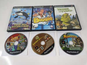 PS2 Kids Lot Seaworld Boogie Shred the Third Rocket Power Go Diego Go Madagascar - Picture 1 of 5