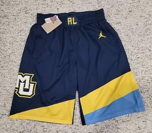 NEW Jordan College Marquette Basketball Shorts Blue CN3608-419 Mens Size Large - Picture 1 of 10