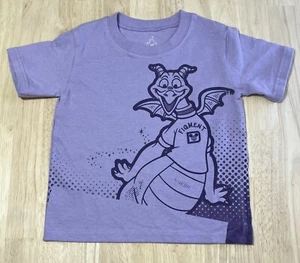 (3T) DISNEY Figment Camisa Púrpura Niño Pequeño WWD EPCOT *Mal impreso* Camiseta Rara Nueva Sin Etiquetas - Imagen 1 de 6