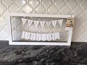 Rae Dunn Happy Easter Decor Tabletop Or Wall Hanging - NEW - Picture 1 of 7