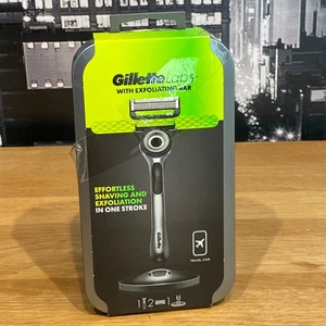 π’ Gillette Labs Razor with Exfoliating Bar + Magnetic Stand Travel Case EU - Picture 1 of 22