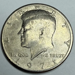 1971 P Kennedy Half Dollar Weak FG - Picture 1 of 5