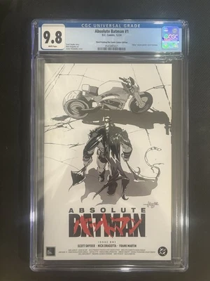 ABSOLUTE BATMAN #1 CGC 9.8 AKIRA HOMAGE JAVIER FERNANDEZ B&W - Image 1 of 2