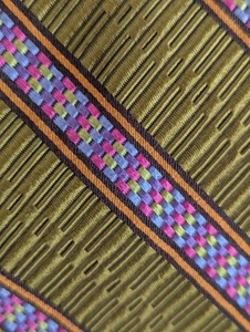 VTG Men Robert Talbott Neck Tie Best of Class Hand Sewn USA Silk From Italy Boho - Picture 1 of 9