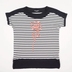 GERRY WEBER Damen T-Shirt Gr. 42 mehrfarb. Oberteil Kurzarm Shirttop Rundhals Vi - Bild 1 von 16