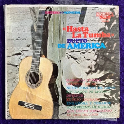 DUETO AMERICA Hasta La Tumba LP DISCOMEX Latin Corrido Ranchera SHRINK Rare EX+ Foto 1 de 4