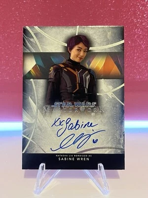 2024 Topps Star Wars Masterwork NATASHA LIU BORDIZZO Auto On-Card Sabine Wren - Image 1 of 2