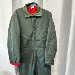 VTG Walls Blizzard Pruf Insulated Coveralls Large 42-44 Made USA Corduroy Collar - Picture 1 of 15