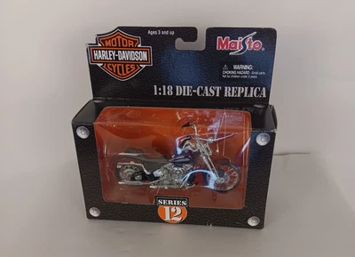 Harley Davidson Maisto 2001 FXSTS Springer Softail Diecast 1:18 Serie 12 Nueva en caja Foto 1 de 3