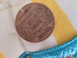 NEU MIT ETIKETT NATURAL LIFE rundes Strandtuch Decke Pool See Schwimmen Insel Picknick Boho Kunst - Bild 1 von 3