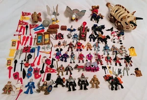 Imaginext Battle Castle Playset Figures Fisher Price Vintage Knights Accessories - Picture 1 of 12