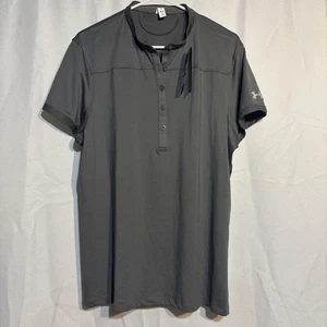 Neu mit Etikett Under Armour graues kurzärmeliges Sportshirt Heat Gear Damen XL - Bild 1 von 3