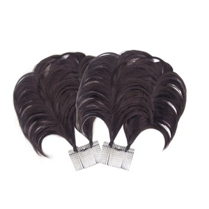 Set Extension Capelli Corti Cablati Updo Disordinati Volumizzanti Corti Fatti a Mano Vegan - Foto 1 di 2