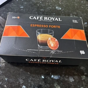 Cafe Royal Switzerland Espresso Forte 50 Pods - For Nespresso Zenius and Gemini - Picture 1 of 2