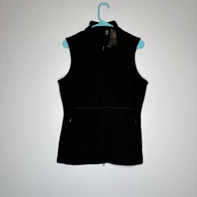 Ibex Women's Carrie Wool Vest Black Outdoor Gorpcore Granola Size Medium - Image 1 of 4