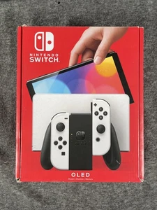 Nintendo Switch OLED-Modell Retail Box Only Weiß Joy-Con Einlagen Handbuch OEM - Bild 1 von 12